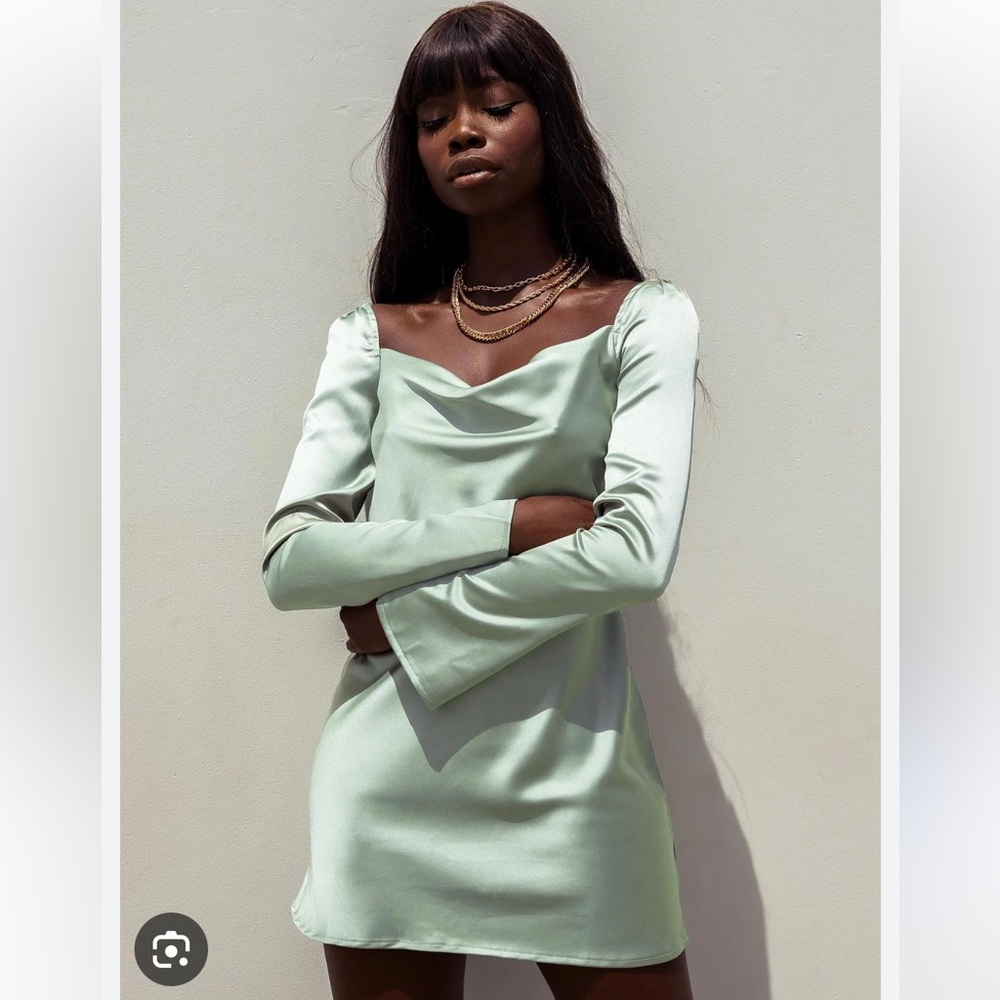 Princess Polly Star Power Mini Dress Sage